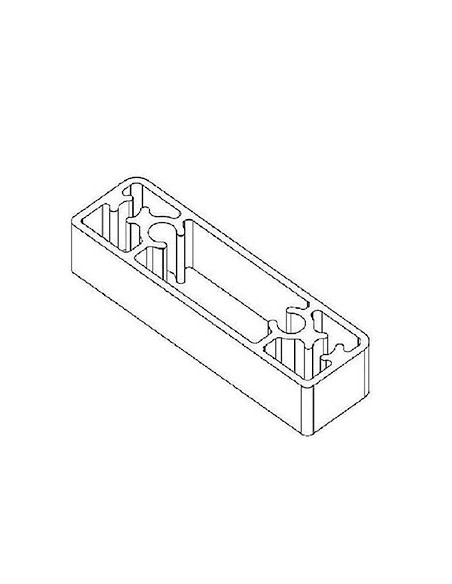 Calzo distanciador para bisagras de plegable 7mm en color BLANCO 9016.