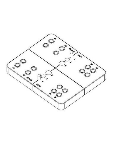 Plantilla de los soportes de bisagras del Sistema Plegable.