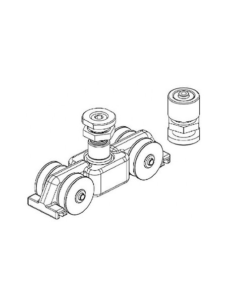 Conjunto de carros para plegable.