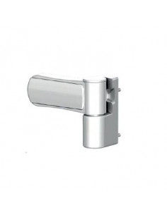 Bisagra ajustable 3D para puertas 85Kg en Plata 9006.