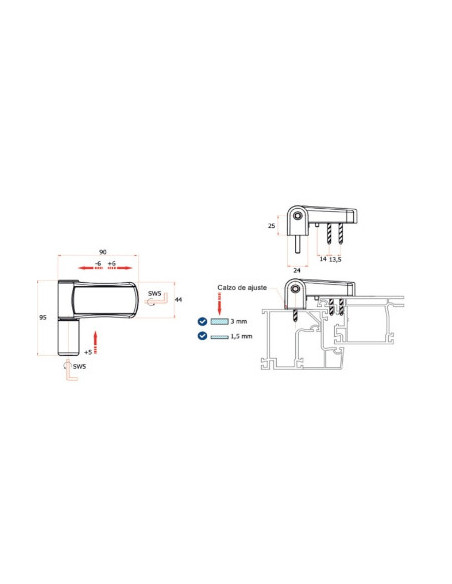Bisagra Ajustable 3D para Puerta 85 kg | Máxima Resistencia y Ajuste Preciso