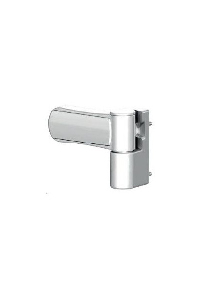 Bisagra ajustable 3D para puertas 85 Kg en Negro 9005.
