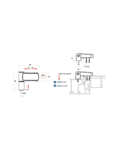 Bisagra Ajustable 3D para Puerta 85 kg | Máxima Resistencia y Ajuste Preciso