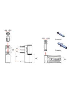 BISAGRA 3D PTA. 125KG PLATA 9006 2