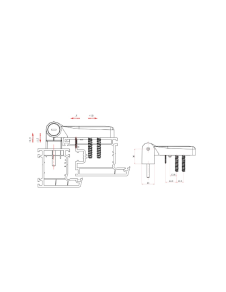 BISAGRA 3D PTA.160KG A.INOX.BLANCO BISAGRA 3D PTA.160KG A.INOX.BLANCO