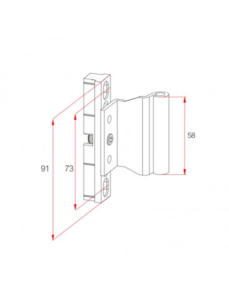 KIT BISAGRA CENTRAL PTA. 14-20 C/TORN NG KIT BISAGRA CENTRAL PTA. 14-20 C/TORN NG