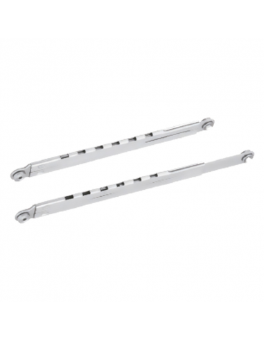 Hoja de Compás Carraca PVC 6 Dientes INOX F‑304 | Herraje Oscilobatiente Hausen