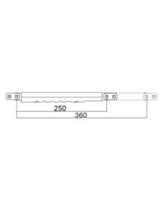 Hoja de Compás Carraca PVC 6 Dientes INOX F‑304 | Herraje Oscilobatiente Hausen 2