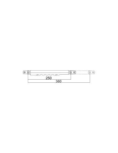 Hoja de Compás Carraca PVC 6 Dientes INOX F‑304 | Herraje Oscilobatiente Hausen