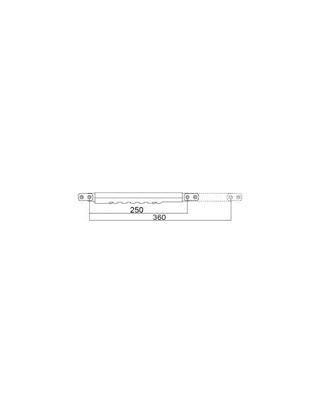 Hoja de Compás Carraca PVC 6 Dientes INOX F‑304 | Herraje Oscilobatiente Hausen