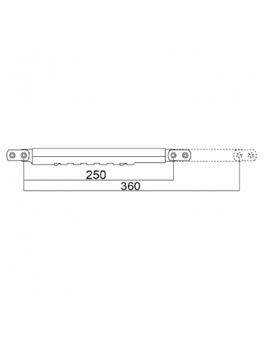 COMPAS CARRACA 6 DIENTES INOX F-304  ALUM. C.E.