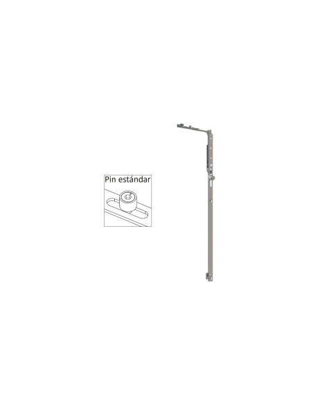 Reenvío Trasero P1401 | Bulón STD 400‑800 mm para Oscilobatiente PVC/Aluminio
