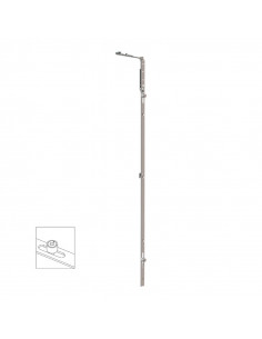 Reenvío Trasero P1401 | Bulón STD 400‑800 mm para Oscilobatiente PVC/Aluminio
