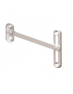 Bisagra Compás PVC 130 mm Blanca | Herraje Ventana PVC