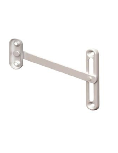 Bisagra Compás PVC 130 mm Blanca | Herraje Ventana PVC