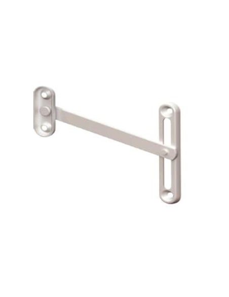 Bisagra Compás PVC 130 mm Blanca | Herraje Ventana PVC