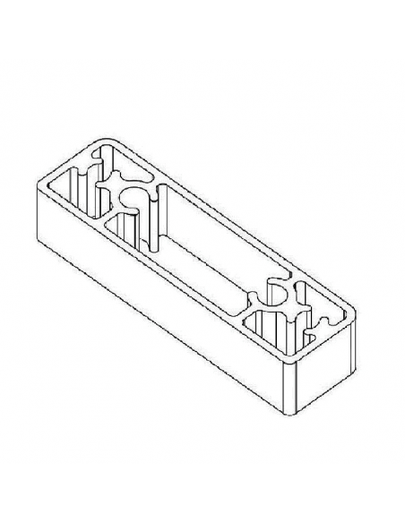 PLE. CALZO DISTANCIADOR DE LAS BISAGRAS 7MM NEGRO 8022