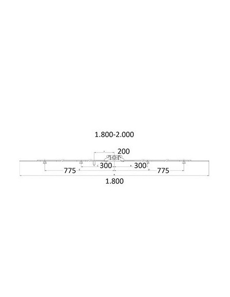 Cierre Multipunto Corredera P2718 | Caja Pequeña | 4 Puntos de Cierre | 1800–2000 mm