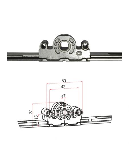 CIERRE MULT. ABAT. 15 MM 800 MM