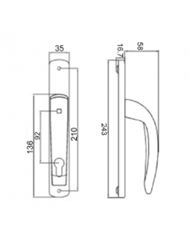 Jgo. Manilla Costa Exit Escudo 92X32 Blanco - Seguro