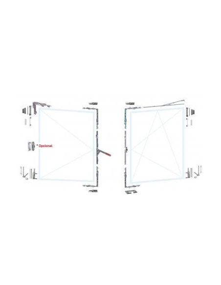 Kit Ob C Fija Cierre Lateral 13mm Blanco