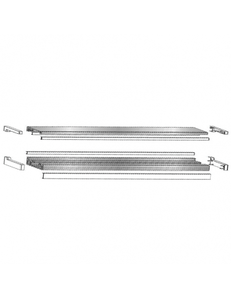 PLE. JUEGO DE CARRILES SISTEMA PLEGABLE DE 3M BLANCO 9016 PLE. JUEGO DE CARRILES SISTEMA PLEGABLE DE 3M BLANCO 9016