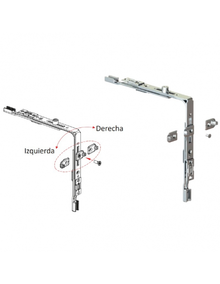 Ángulo de reenvío Microvent Standard – Microventilación para ventanas PVC y aluminio