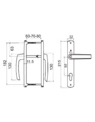 Manilla Danubio Escudo/Plana Negro 9005 92x32 - Robusto