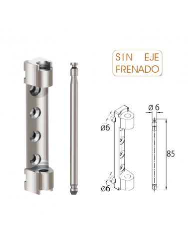 Soporte Compás Roto NX P 3/130 Kg RSIL sin Frenado – Herraje para Ventanas Practicables