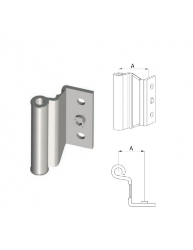 Bisagra Superior Activa P1507 | Atornillada sin Eje de Frenado PVC