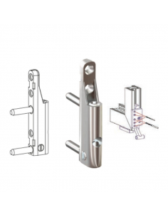 Bisagra Inferior Activa en Hoja P1505 para Ventanas PVC Oscilobatientes – Herraje de Alta Resistencia 2