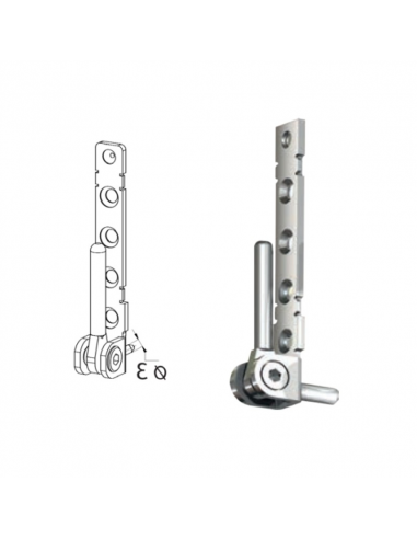 Bisagra atornillada inferior activa en marco