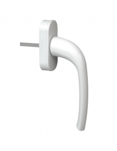 Manilla Ebro Aluminio Blanco RAL 9016 | Herraje Resistente para Ventanas