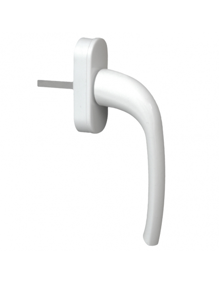 Manilla Ebro Aluminio Blanco RAL 9016 | Herraje Resistente para Ventanas