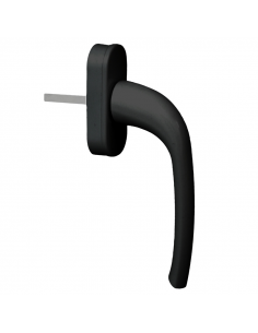 Manilla Ebro Aluminio RAL 8022 | Herraje Resistente para Ventanas