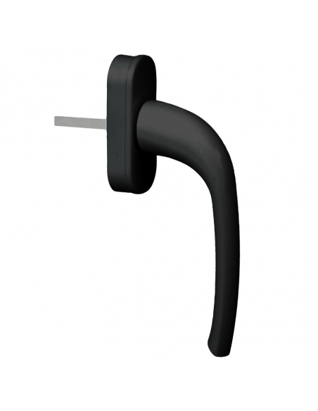 Manilla Ebro Aluminio RAL 8022 | Herraje Resistente para Ventanas