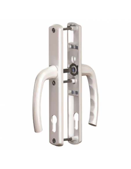 Manilla Escudo Largo Báltico 85/28 Blanco + Bocallave Pera | Para Puertas