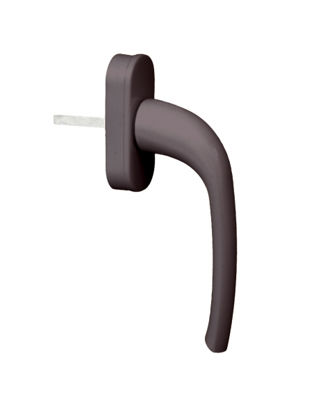 Manilla Ebro Aluminio Inox Mate | Herraje Resistente para Ventanas