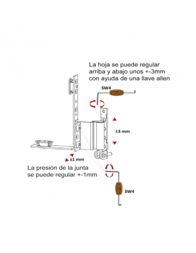 BISAGRA OB INF. ALU 13-20 DCHA PLATA