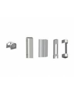 Cover Bisagra Kit KP001 Marrón para Ventanas PVC Oscilobatientes – Herraje de Cierre Seguro y Alta Durabilidad