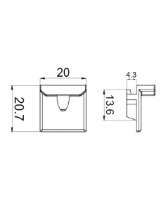 CERRADERO ALUMINIO C-16 STD 9MM 2