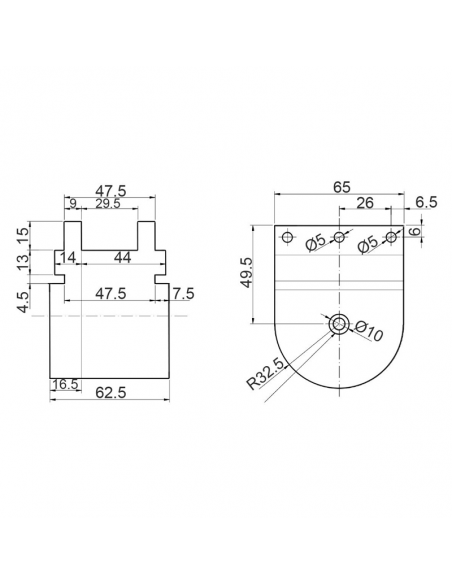 BISAGRA / NUDO PIVOTANTE C.E. BLANCO