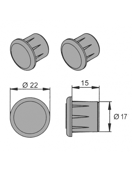 TAPON GOLPETE MST C.E. L/BLANCO 9016 TAPON GOLPETE MST C.E. L/BLANCO 9016