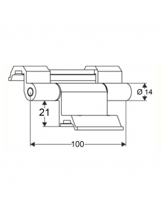 BISAGRA 3 CUERPOS C.E. NEGRO 9005 2