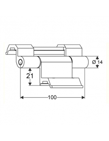 BISAGRA 3 CUERPOS C.E. NEGRO 9005