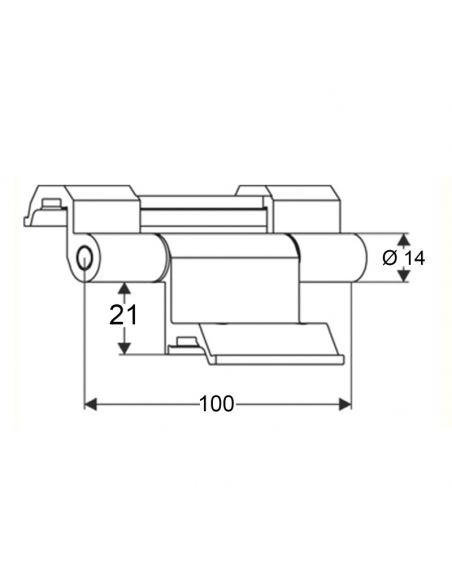 BISAGRA 3 CUERPOS C.E. NEGRO 9005