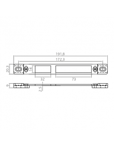 CERRADERO DOBLE REGULABLE C.E. INOX