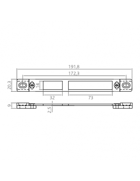 CERRADERO DOBLE REGULABLE C.E. INOX