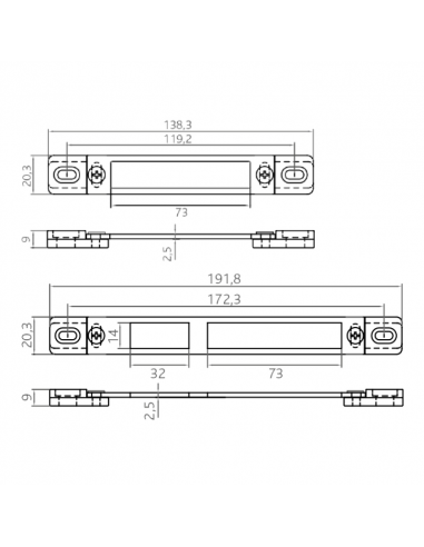CONJUNTO 3 CERRADEROS  REG.  C.E. INOX
