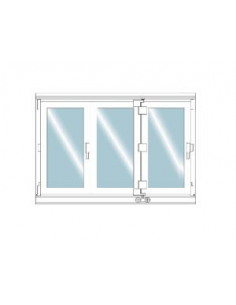 KIT PLEGABLE 330 ALUMINIO 9MM BLANCO 9016 - DANUBIO